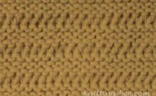 Free Garter Drop Stitch Knitting Stitch