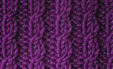 Free Knit Stitches for Left and Right Mock Cables