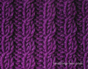 Free Knit Stitches for Left and Right Mock Cables