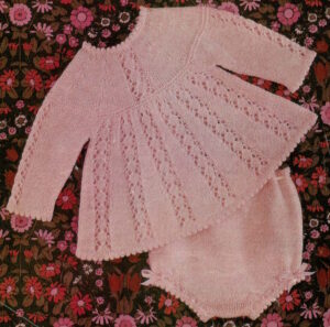 Free Knitting Pattern for Baby Top and Knickers Set