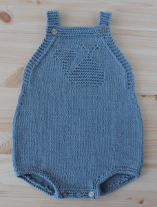 Free Knitting Pattern for Baby Whale Overall