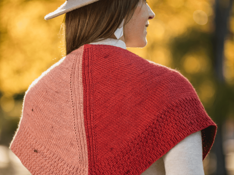Free Knitting Pattern for Duo Shawl