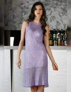 Free Knitting Pattern for Melodia an A-line Dress