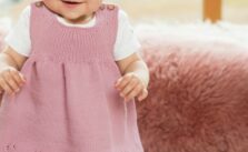 Free Knitting Pattern for a Meadowflower Dress and Beanie