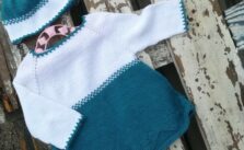 Free Knitting Pattern for a Teal Darling – Baby Dress and Hat