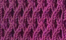 Free Knitting Pattern for a Woven Twist