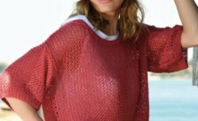 Free Knitting Pattern for an Eyelet St T-shirt