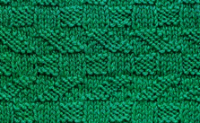 Free Knitting Stitch Vandyke Check