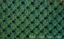 Free Knitting Stith for Knitted Openwork