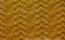 Free Knitting Stitch for a Lace Cable
