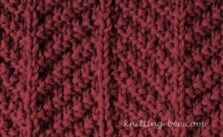 Herringbone Texture Free Knitting Stitch