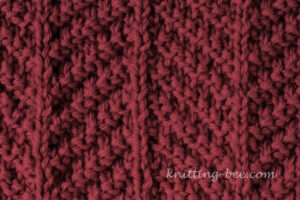 Herringbone Texture Free Knitting Stitch