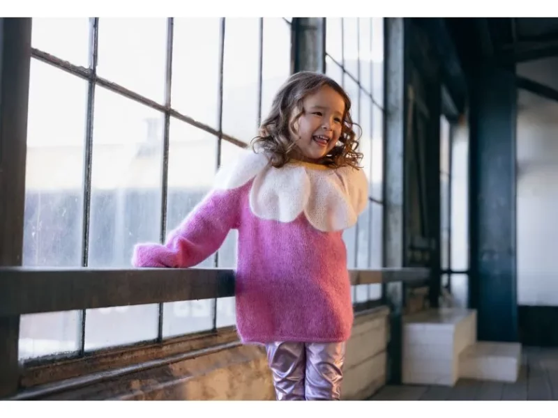 Marguerite Free Children’s Sweater Knitting Pattern