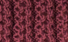 Open Chain Ribbing free Knitting Stitch