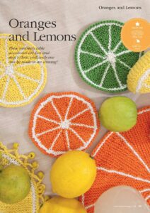 Oranges and Lemons Coasters and Placemats Knit Pattern