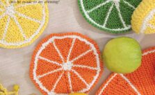 Oranges and Lemons Coasters and Placemats Knit Pattern