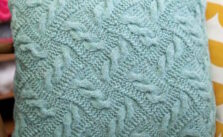 Ropery Cushion Free Knitting Pattern