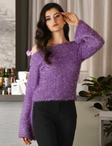 Scintilla Bright-effect Jumper Free Knitting Pattern