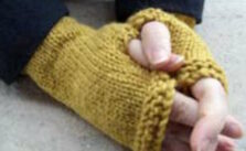 Winter Sunshine Mitts Free Knitting Pattern
