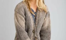 Free Knit Pattern for Women’s Cardigan in Rowan Brushed Fleece