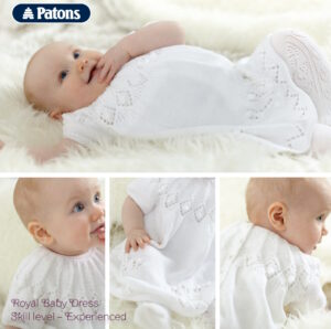 Free Knitting Pattern for a Royal Baby Dress