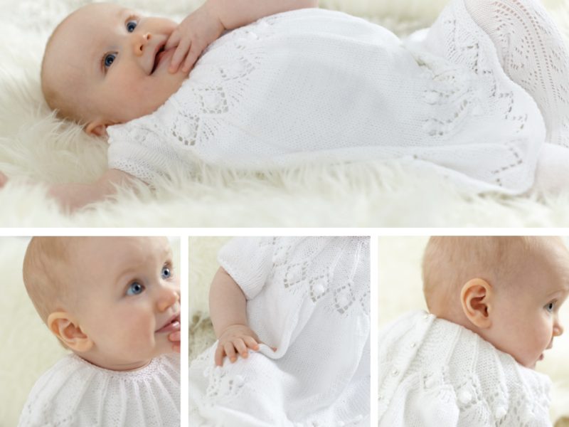Free Knitting Pattern for a Royal Baby Dress