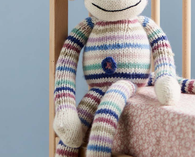 Free Knitting Pattern for Hugs Monkey Toy