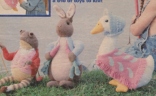 1994 Beatrix Potter Peter Rabbit, Jemima Puddle-Duck & Jeremy Fisher knitted dolls