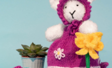 Easter Bunny in Truffle and Big Value DK Knit Pattern