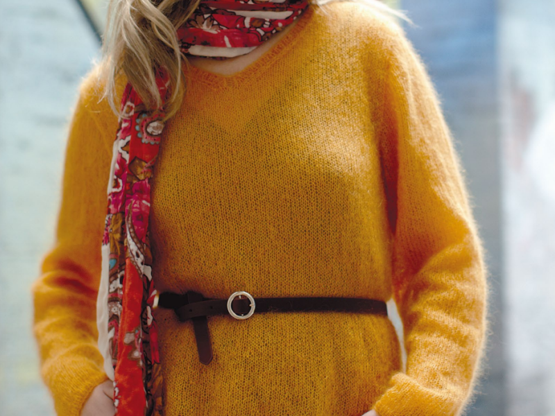 Rowan – Free Knit Pattern Brownie Jumper in Kidsilk Haze