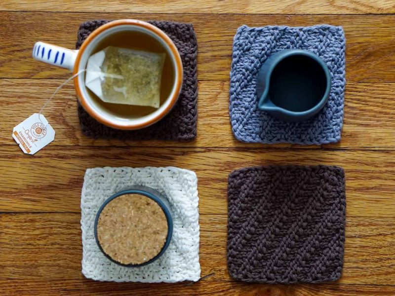 Free Fusilli Coaster Knitting Pattern