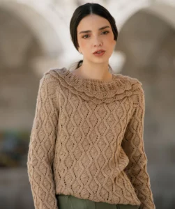 Belle Pullover Free Knitting Pattern