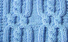 Chains and Twists Cable Knitting Stitch