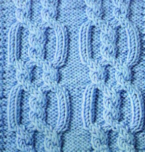Chains and Twists Cable Knitting Stitch