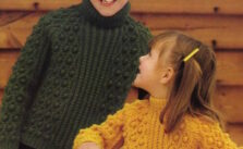 Child’s Polo Neck Aran Sweater Pattern