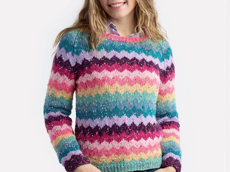 Confetti Sweater Stashbuster Knit Pattern