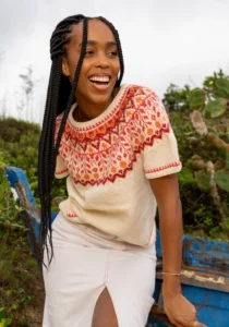 Free Knitting Pattern for a Top-Down Colorwork Sweater