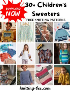 Free Knitting Patterns for Children's Sweaters Downloadable PDFs