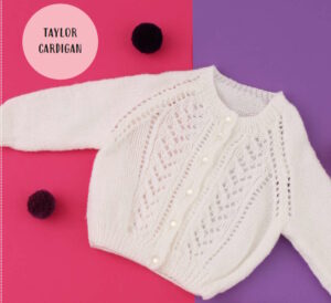 Free Lace Baby Cardigan Pattern in DK Yarn