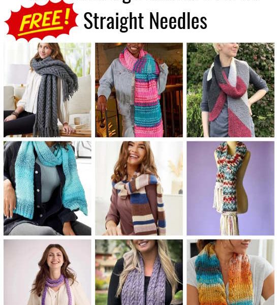Free Scarf Knitting Patterns PDF for Straight Needles