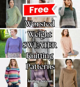 Free Worsted Weight Sweater Knitting Patterns