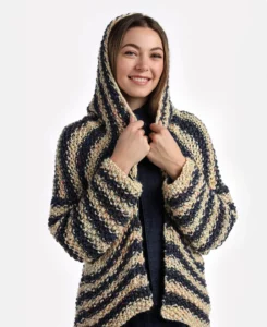 Hanging Loos Hoodie Free Knitting Pattern