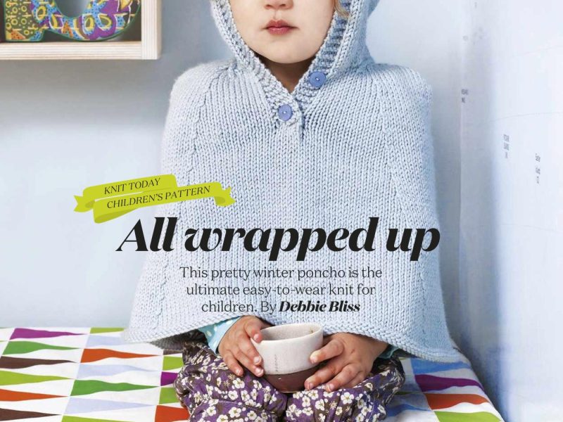 Knitting Pattern for a Children’s Poncho