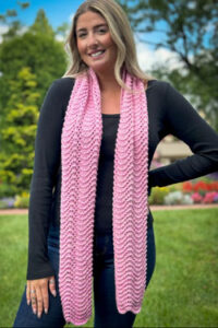 Sea Isle Feather & Fan Scarf Lace Knitting Pattern