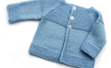 Top Down Baby Jacket Free Knitting Pattern