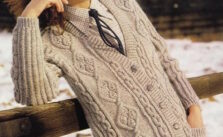 Women’s Slimline Aran Cardigan Knitting Pattern