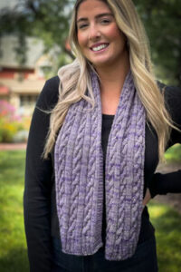 Free Scarf Knitting Patterns PDF for Straight Needles cable scarf