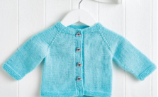 Pure Peppermint Baby Cardigan Free Pattern Knit