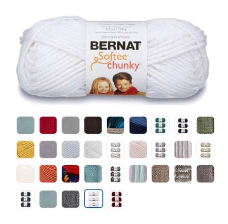 Bulky Yarn – Bernat Softee Chunky for beginners