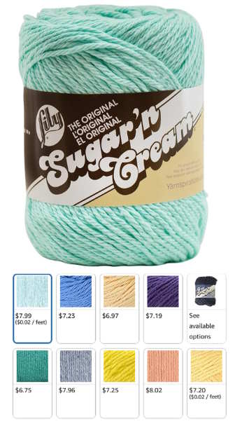 Lily Sugar’n Cream cotton yarn for beginners